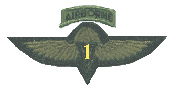 Official shoulder insignia of the 1<sup>st</sup> Tactical Studies Group (Airborne)
