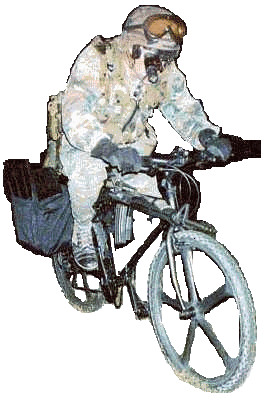 AIRBORNE!!!..militarized ATB with composite wheels,rear rack/panniers, laser pointer