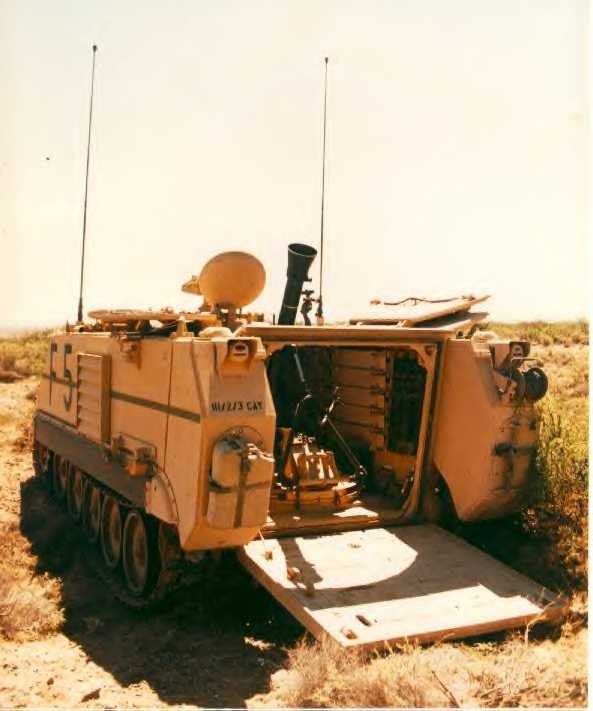 M113A3 (M1064A3) Gavin AFV with heavy mortar ready-to-fire